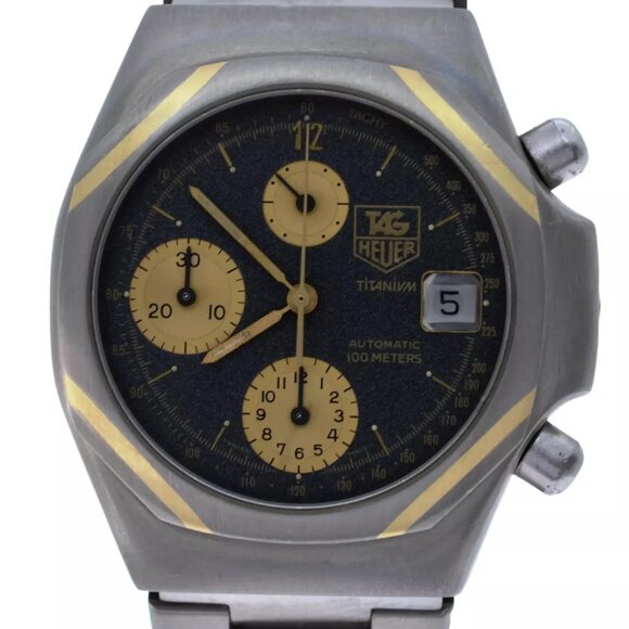 Rare Men's Vintage Tag Heuer Titanium Automatic Chronograph Watch Ref: 125.206! - Picture 1 of 10